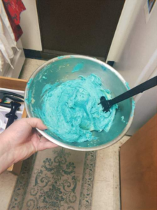 blue cookie dough