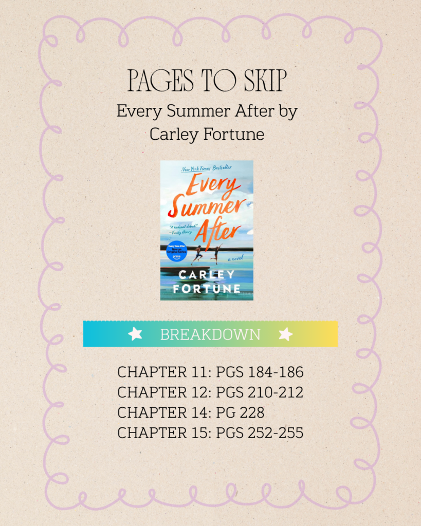 content warning every summer after by carley fortune