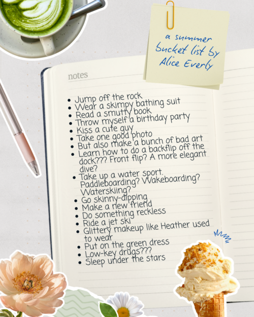 alice everly's one golden summer bucket list